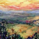 Sunset Acrylic on canvas 51 x41cm $350.00